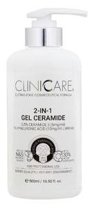 CLINICCARE 2-IN-1 GEL CERAMIDE, Żelowy krem + maska nawilżająca z ceramidami, cera dojrzała, 500 ml