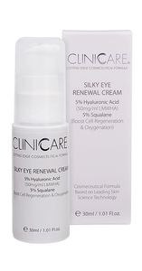 CLINICCARE HYAL+ LIP&EYE RENEWAL CREAM, Krem spowalniający starzenie okolic oczu i ust, każda cera, 30ml