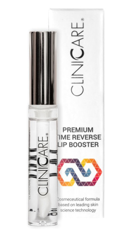 CLINICCARE Premium Time Reverse Lip Booster, Booster ujędrniający i nawilżający usta, 7,5 ml